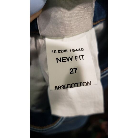 Mavi Jeans Sample New Fit Denim, Split Hem, Blue Medium Wash Size 27 /33 NWT - Picture 6 of 9